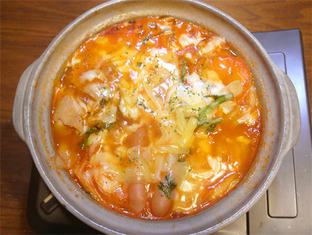 トマトチーズ鍋