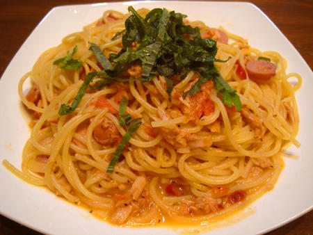 トマトツナパスタ