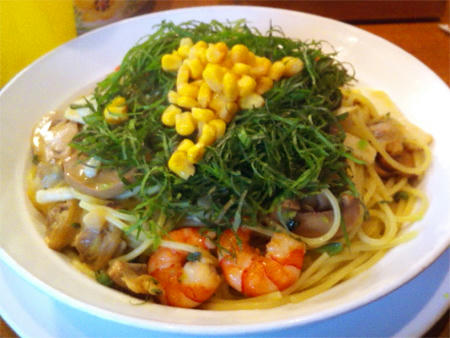 しそとシーフードパスタ