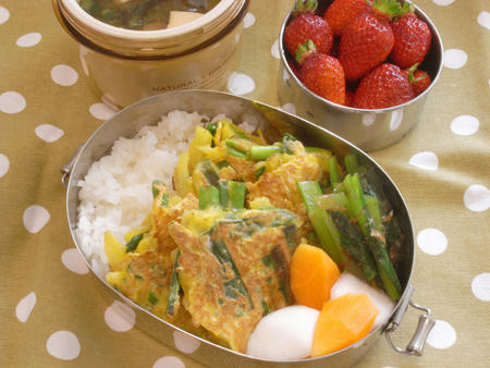 わけぎとシラスの玉子焼き弁当