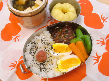 甘いハンバーグ弁当