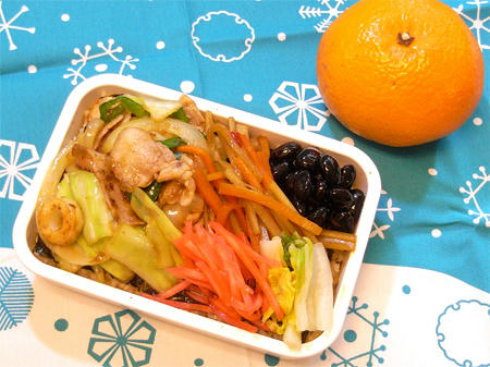 野菜炒め弁当