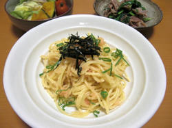 明太パスタ