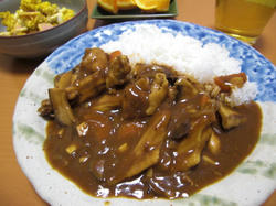 もっと前の、手羽中入りカレー。