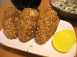 焼きおにぎり　絶品☆ハマってます^^