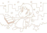 天使キャラクター・塗り絵