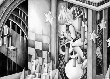 Fantasy art - 「Clock tower」