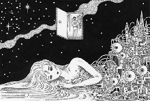 Machine and woman who assimilated