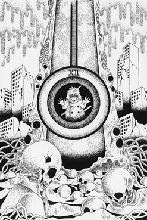 Ink drawing - 「Time machine」