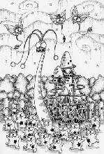 Ink drawing - 「Snail's king」