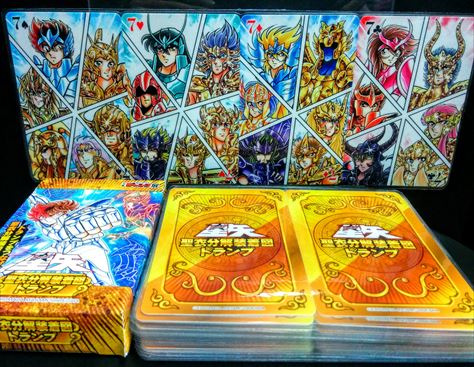 ジャンプ展 聖闘士聖衣分解装着図トランプ 聖闘士星矢