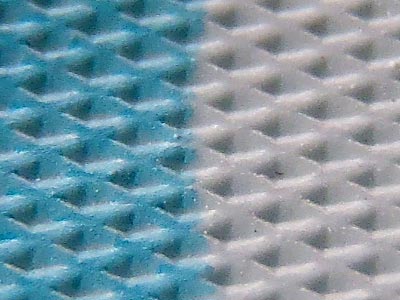 散髪用ケープ（ダイソー）：生地クローズアップ