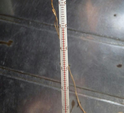 YAMAZEN(山善)_電子レンジ_MRB-207_缶コーヒー700W追加30秒(計1分30秒)後温度50度