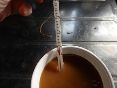 YAMAZEN(山善)_電子レンジ_MRB-207_缶コーヒー温め前温度5度