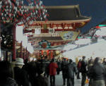 2007年大晦日浅草寺山門