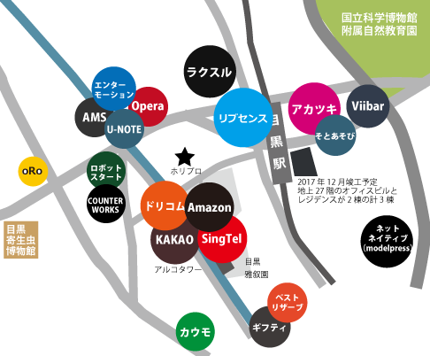 目黒ベンチャー地図2017年