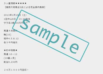 プレジデントホースクラブの的中実績