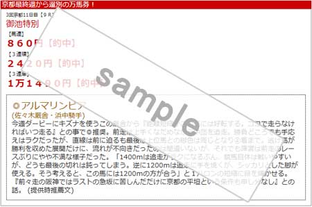 競馬セブンの的中実績
