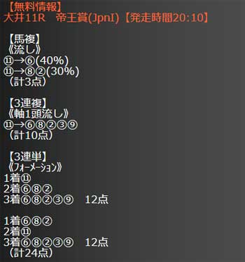 勝馬ミリオンのランク情報