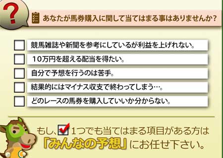 みんなの予想的中.com利用効果