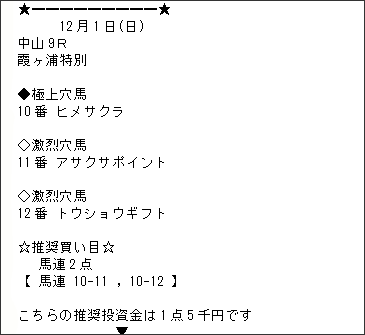 サキヨミ競馬の優良コンテンツ