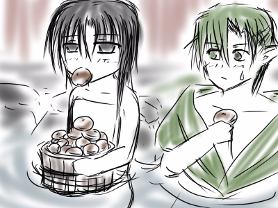 混浴？　寧ろ食浴。