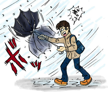 とんでもない風