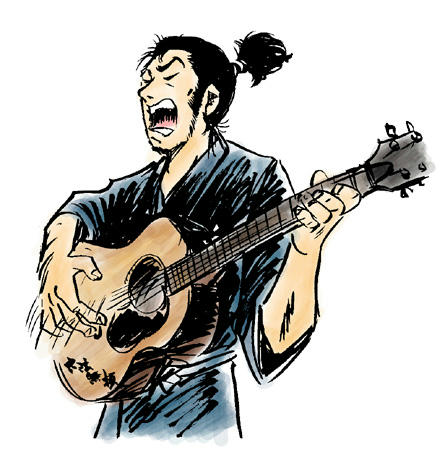 む〜かしの〜さむらいはぁ〜♪