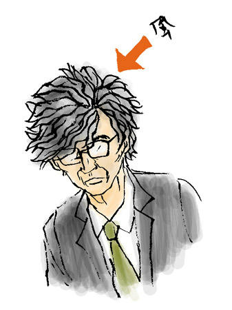 吹き付ける風