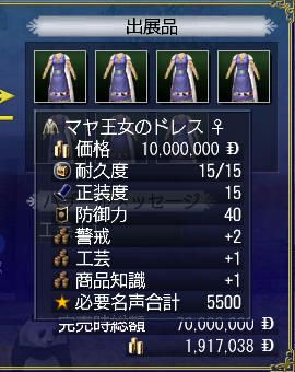 マヤ王女のドレス♀