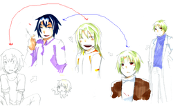 ←鬱竜・帆風→（オマケで小さい蛇）