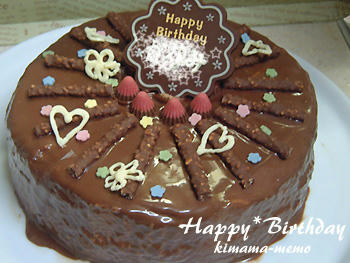 誕生日ケーキ。
