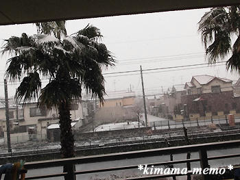 初雪。