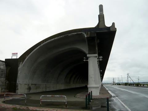 稚内港北防波堤ドーム正面