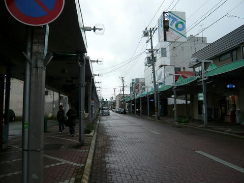稚内市内の商店街
