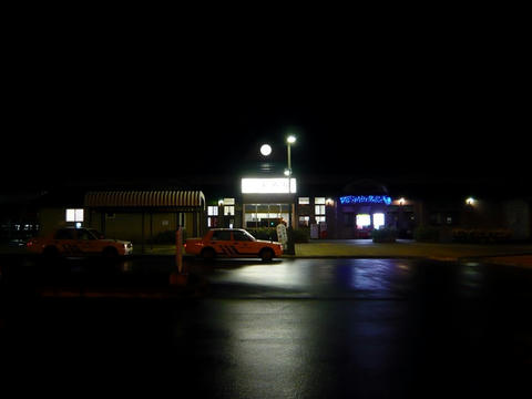 名寄駅駅舎・夜