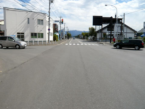 道道966号白金温泉方面・美瑛市街
