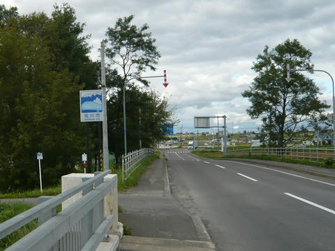 国道452号西聖和の旭川市カントリーサイン