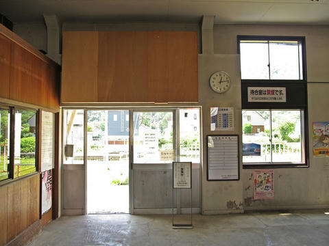 清水沢駅改札口