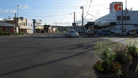 国道36号室蘭方面＠登別駅前