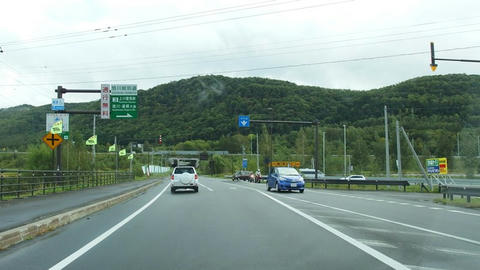 上川層雲峡IC入口交差点