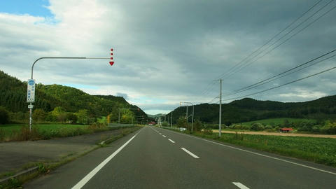 道道244号遠軽芭露線沿線風景＠湧別町