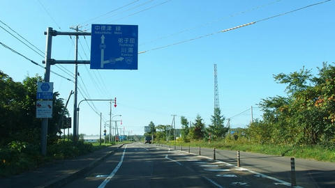 道道1115号摩周湖斜里線・道道805号札弦停車場水上線交差点