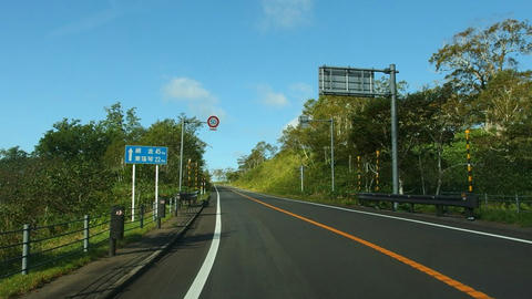 道道102号網走川湯線＠北海道弟子屈町
