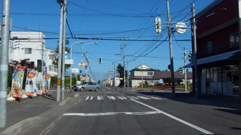 道道102号網走川湯線・国道334号交差点