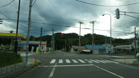 道道592号湯里生田原停車場線・国道242号交差点