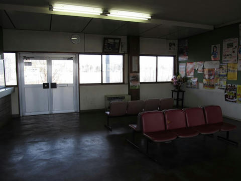 石狩沼田駅待合室