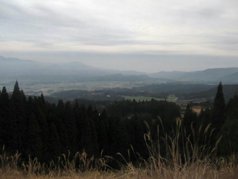 肥薩線からみた霧島連山