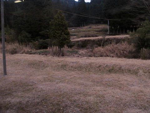 矢岳駅の対向ホーム跡