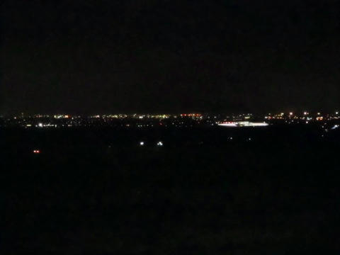 函館本線仁山付近沿線夜景